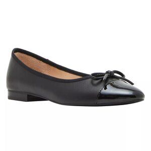 Steve Madden Glossie Black Ladies' Flat Ballerinas Ballets Woman's Size